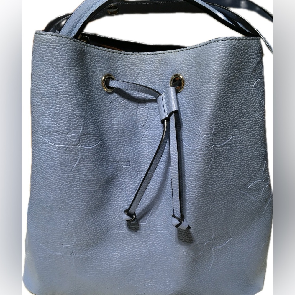 Blue Monogram Escale Canvas NeoNoe Drawstring Bucket Bag